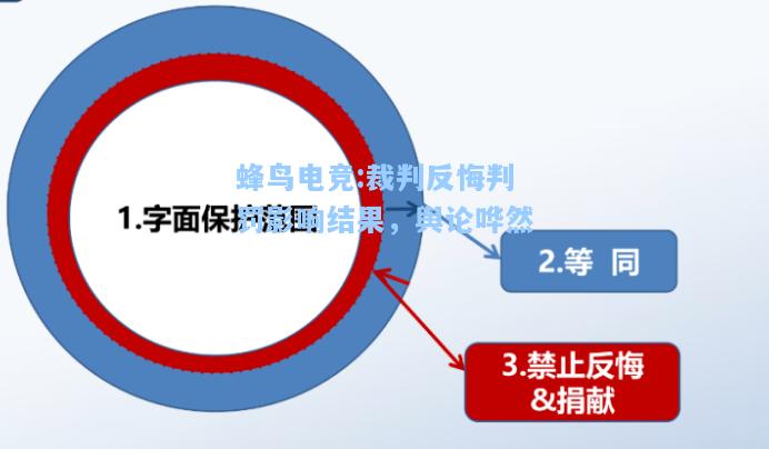 蜂鸟电竞:裁判反悔判罚影响结果，舆论哗然